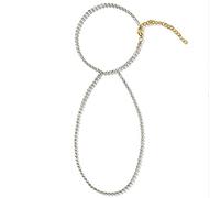 YAHOYA 1pc Surround Talons Hauts Bracelet de Cheville Accessoires Simple Bijoux Femme Cristal Strass Pied Bijoux Cheville Bracelet pour Femmes Sandales