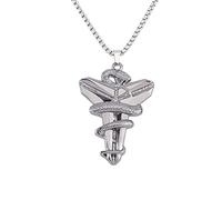 YAHOYA Basketball Fan Memorial Collier Pendentif Viper Mamba Cross Collier Garçons et Filles Bijoux Assortiment à la Mode
