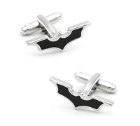 YAHOYA Boutons de Manchette de Chauve-Souris pour Hommes Noir Couleur Qualité Laiton Matériel Super Héros Conception de Film Boutons de Manchette