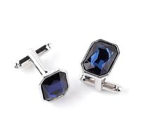 YAHOYA Boutons de Manchette en Pierre véritable Rose Bleu Violet Vert Orange Boutons de Manchette en Cristal pour Hommes Business Cuff Buttons Chemise pour Hommes Boutons de Manchette Cadeaux