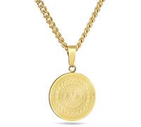 YAHOYA Creative Justice Balance Balances Colliers Pendentifs pour Hommes Unique Juge Bijoux Cadeau Or Couleur Chaîne Collier en Acier Inoxydable