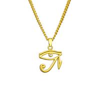 YAHOYA Egypte Antique Oeil d’Horus Pendentif Collier Or Pharaon Protection Signe Amulette Collier Bijoux Egyptiens