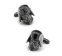 YAHOYA Hommes 3D Warrior Cuff Links Gunblack Color Quality Brass Material Classic Star Movie Design Cufflinks