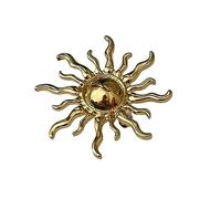 YAHOYA Mode Soleil Mental Rétro Femmes Broche Pin Tournesol Accessoires Bijoux pour Lady Gold Couleur Broches Pins Vintage Vêtements Cadeau