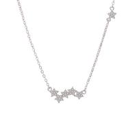 YAHOYA Placage Argent Nouvelles Femmes de Mode avec Collier étoile tempérament Pendentif élégant éblouissant étoiles d’Amour Pendentif Bijoux