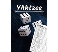 Yahtzee: Grille de score à compléter | Carnet de score pour jeux familial | 100 grilles à remplir, idéal cadeau |