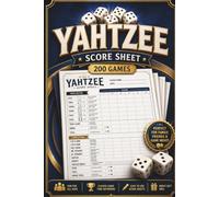 YAHTZEE Score Sheets: 200 Easy Score Pages for Dice Games, Family Game Nights, Friends, Parties, and Tournament Score Keeping | 6 x 9 Inche