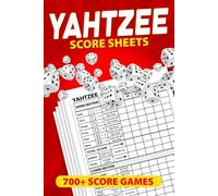 Yahtzee Score Sheets: 700+ Score Games | Large Print New Design Score Pads | 6 X 9 Easy to Use Score Book | 120 Pages