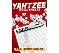Yahtzee Score Sheets: 720+ Score Games for Scorekeeping, Yahtzee Score Pads, 6 X 9 Large Print Yahtzee Score Book