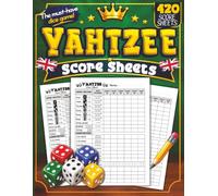 Yahtzee Score Sheets: Large Yahtzee Score Pad with Winner Tracker, Tournament Planner & Notes Pages | 420 Games for Scorekeeping | 8.5 x 11 Inch Score ... Nights, les amis et les voyages / jeu de dés