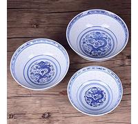 YAHU 4.5/5/6/7/8/9 Pouces Bleu et Blanc Porcelaine Ramen Bol Chinois Céramique Riz Bols Dragon Motif Vaisselle Vintage