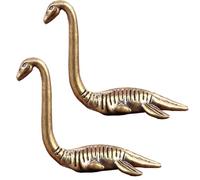 Yahu Lando Figurine monstre du Loch Ness en laiton massif - Décoration miniature vintage