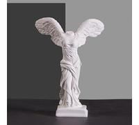 Yahu Lando Statue grecque de la victoire de Samothrace ailée blanche, statue pour décoration d'intérieur romaine, figurine victorienne ancienne, mythologie grecque décoration pour chambre/salon/bureau