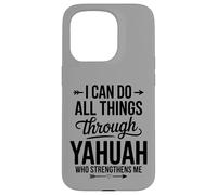 Yahuah Yahusha Lion de Juda Racines hébraïques Faith Apparel Coque pour iPhone 15 Pro