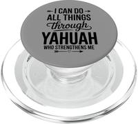 Yahuah Yahusha Lion de Juda Racines hébraïques Faith Apparel PopSockets PopGrip pour MagSafe