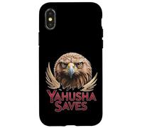 Yahusha Sauve Aigle Racines hébraïques vêtements messianiques Yahuah Coque pour iPhone X/XS