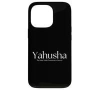 Yahusha The Same Today, Tomorrow & Forever. Nom du fils de Dieu Coque pour iPhone 13 Pro