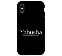 Yahusha The Same Today, Tomorrow & Forever. Nom du fils de Dieu Coque pour iPhone X/XS