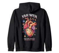 Yahvé Notre Souffle prononce Son nom Bible Lung Flowers Sweat à Capuche