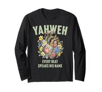 Yahweh Boho Floral Humain Cœur Anatomique juif hébreu Manche Longue
