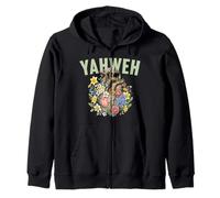 Yahweh Boho Floral Humain Cœur Anatomique juif hébreu Sweat à Capuche