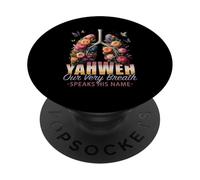 Yahweh Our Very Breath Speaks His Name Fleurs de poumon Floral PopSockets PopGrip Adhésif