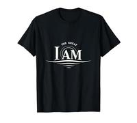 Yahweh The Great I AM - Illustration inspirante de Foi T-Shirt, Homme, Noir, L