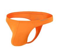 YAHWULAI Herren Slips Sexy Bequem Weich Elastisch und Atmungsaktiv mit Konturierter Passform und Hautfreundlichem Material Orange 3XL