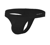 YAHWULAI Herren Slips Sexy Bequem Weich Elastisch und Atmungsaktiv mit Konturierter Passform und Hautfreundlichem Material Schwarz 2XL