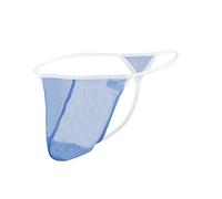 YAHWULAI Niedrige Taille Herren Strings Weich und Bequem Leicht Dehnbar Blau M
