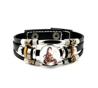 YAIEWNE Bracelet Ajustable En Cuir Tressé À Plusieurs Couches, Motif Tête De Mort De Scorpion, Style Ethnique Punk, Fait Main. Accessoire D'Amitié, Cadeau D'Anniversaire Ou De Noël.