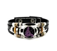 YAIEWNE Bracelet Ajustable En Cuir Tressé À Plusieurs Couches, Motif Tête De Mort Scorpion, Style Ethnique, Fait Main. Accessoire D'Amitié, Pour Un Anniversaire Ou Noël.