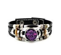 YAIEWNE Bracelet Ajustable En Cuir Tressé À Plusieurs Couches, Motif Tête De Taureau Taureau, Style Punk Ethnique, Fait Main. Accessoire D'Amitié, Cadeau D'Anniversaire Ou De Noël.