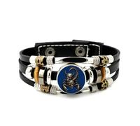 YAIEWNE Bracelet Ajustable En Cuir Tressé À Plusieurs Couches, Style Steampunk, Avec Tête De Mort Scorpion. Accessoire D'Amitié Idéal Pour Un Anniversaire Ou Noël.