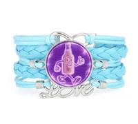 YAIEWNE Bracelet Ajustable En Cuir Tressé Avec Projection Musicale Pour Festival De La Bière, Style Ethnique, Accessoire Idéal Pour Un Cadeau D'Anniversaire Ou De Noël.