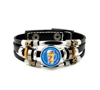 YAIEWNE Bracelet Ajustable En Cuir Tressé, Inspiré Des Festivals De La Bière, Avec Projection Du Pouls Sur La Langue. Bracelet Ethnique Fait Main, Accessoire D'Amitié, Pour Un Anniversaire Ou Noël.