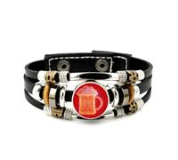 YAIEWNE Bracelet Ajustable En Cuir Tressé, Motif Coupe De La Bière Et De La Science, Style Ethnique Fait Main, Accessoire D'Amitié, Cadeau D'Anniversaire Ou De Noël.