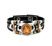 YAIEWNE Bracelet Ajustable En Cuir Tressé, Motif Pixel Pulsé, Inspiré Des Festivals De La Bière, Style Ethnique Et Fait Main. Accessoire D'Amitié, Pour Un Anniversaire Ou Noël.