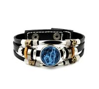YAIEWNE Bracelet Ajustable En Cuir Tressé, Style Ethnique, Fait Main, Inspiré Par L'Univers Dynamique De La Fête De La Bière Et L'Intrication Quantique. Accessoire Idéal Pour Un Anniversaire Ou Noël.