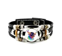 YAIEWNE Bracelet En Cuir Tressé À Plusieurs Couches, Ajustable, Orné D'Une Tête De Taureau Taureau. Style Ethnique Musical, Fait Main. Accessoire D'Amitié, Pour Un Anniversaire Ou Noël.