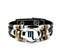 YAIEWNE Bracelet En Cuir Tressé Ajustable, Orné D'Une Flèche Représentant Le Symbole Du Scorpion, Style Rock And Roll Ethnique, Fait Main. Accessoire D'Amitié, Cadeau D'Anniversaire Ou De Noël.