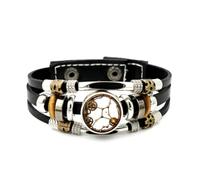 YAIEWNE Bracelet Mécanique Steampunk Ajustable En Cuir Tressé À Plusieurs Couches, Motif Carte Du Ciel Vierge, Style Punk Ethnique, Fait Main. Accessoire D'Amitié, Cadeau D'Anniversaire Ou De Noël.