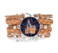 YAIEWNE Bracelet Tressé Multicouche Ajustable En Cuir, Style Ethnique, Idéal Pour Célébrer Une Remise De Diplômes Ou Une Fête De La Bière. Accessoire D'Amitié, Cadeau D'Anniversaire Ou De Noël. Coule