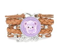 YAIEWNE Coloré,Fillette,Sheep,Quantum,Ajustable,Peau,Creux,Bracelet | Multistrat,Punk,Bracelet,Fait main,Offre,Bangle,Accessoire,Amie,Amoureux,Ethnique,Amitié,Anniversaire,Noël,Musique,Art