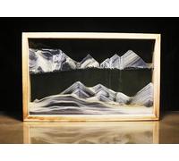 YaiHe Création d'art de sable par le mouvement Sand Paysage de sable de grande taille par Drifting Sable qui coule Affichage 3D Paysage Vues Vues de sable Peinture Changement d'image