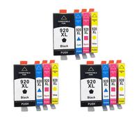 YAJBHnzpt Cartouche d'encre 920XL Compatible avec 920 920 XL Officejet 6000 6500 sans Fil 6500A 7000 7500 7500A, Fournitures d'imprimante (3SET(12PC))