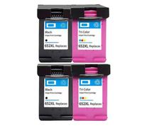 YAJBHnzpt Cartouche d'encre de Remplacement 652XL, pour 652 XL, Compatible avec Les modèles d'imprimante Deskjet 1115 1118 2135 2136 2138 3635 3636 3835 4535(2SET)