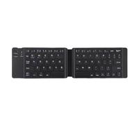 YAJBHnzpt Clavier 5.1 Dual 3 Pliable, Rechargeable, Pliable, avec pavé Tactile, Compatible avec Android (BK Dual-Folding)