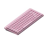 YAJBHnzpt Clavier mécanique sans Fil 84 75%, échangeable à Chaud, Profil Bas, avec Bouton RGB monté sur Joint, Compatible avec Nuphy Node75(Pink)