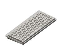 YAJBHnzpt Clavier mécanique sans Fil 84 75%, échangeable à Chaud, Profil Bas, avec Bouton RGB monté sur Joint, Compatible avec Nuphy Node75(Vintage White)